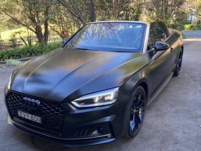 Audi A5 Quattro Convertible – Black Wrappe